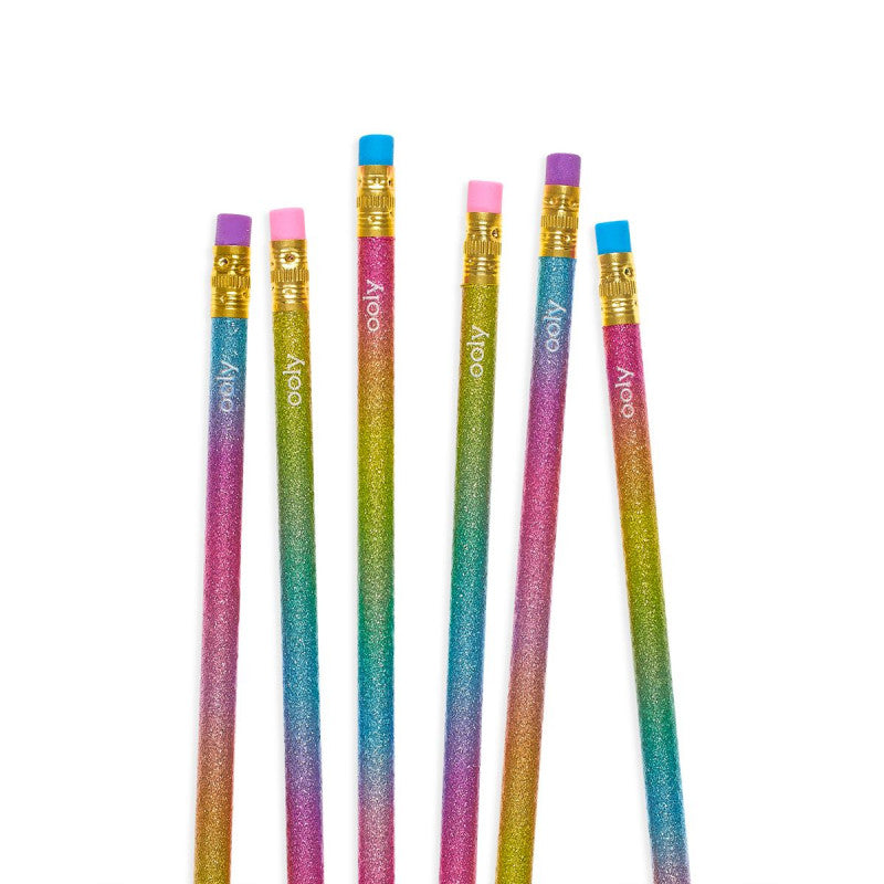 Ooly Oh My Glitter! Graphite Pencils - Set Of 6 - Little C Land