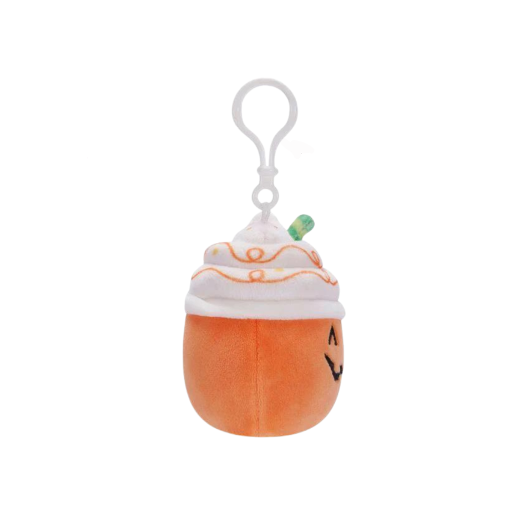 Squishmallows Original Halloween Lester the Pumpkin Latte Keychain - Little C Land