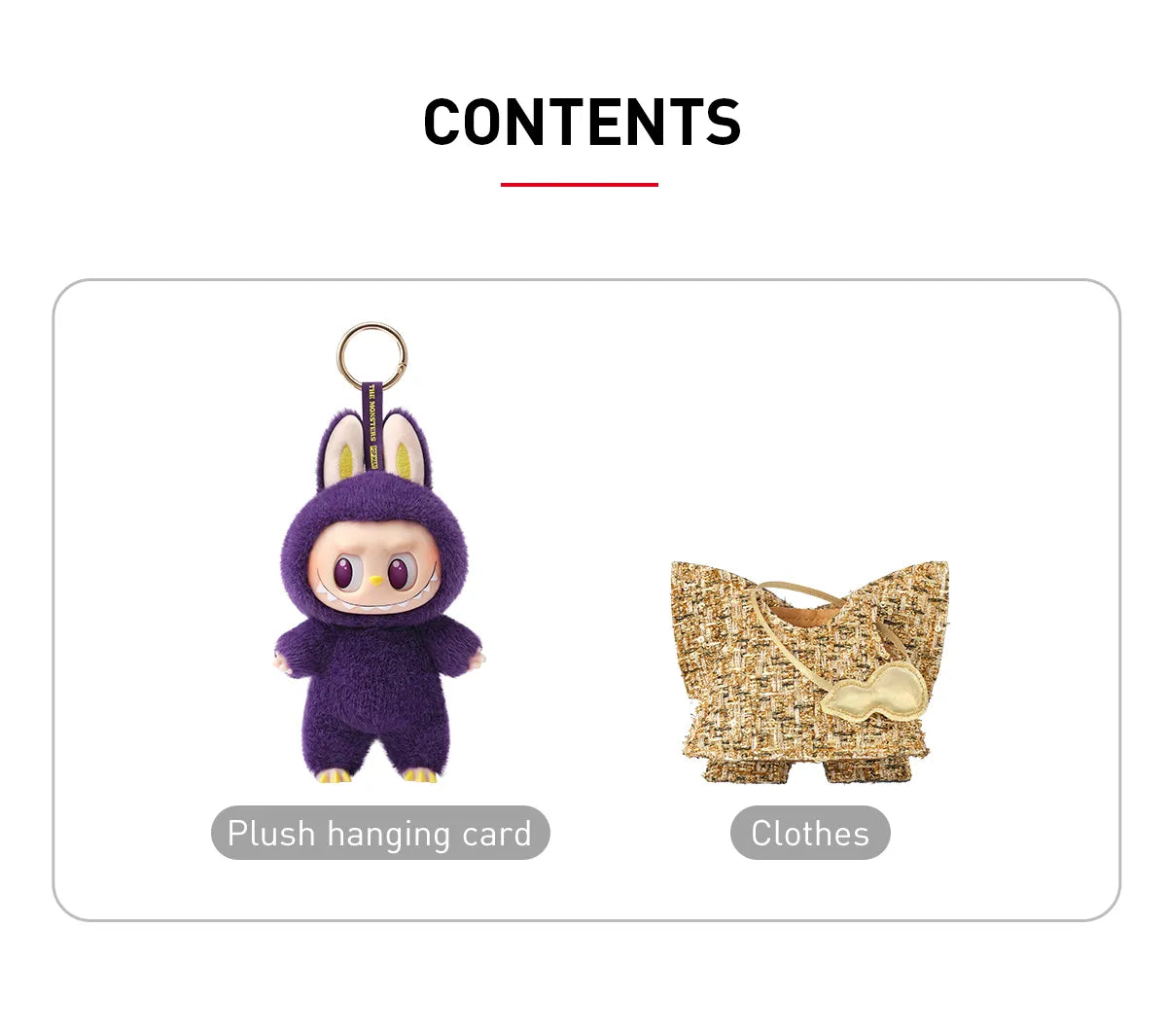 Pop Mart - The Monsters Labubu x Pronounce Wings of Fortune Plush Keychain