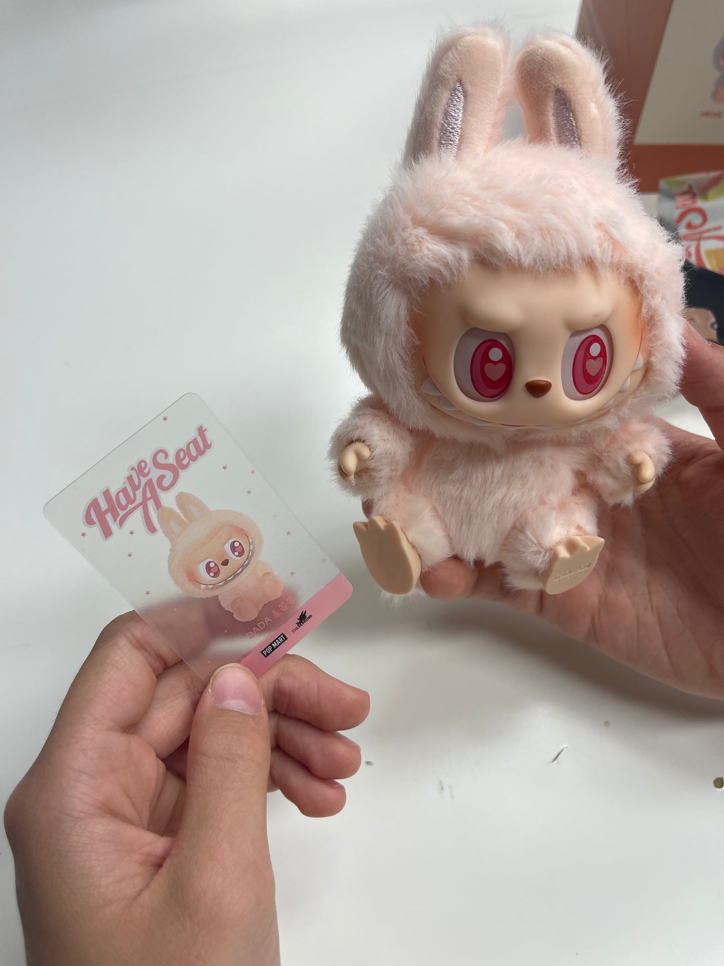 OPEN BOX - Pop Mart - The Monsters Labubu Have a Seat Vinyl Plush Blind Box
