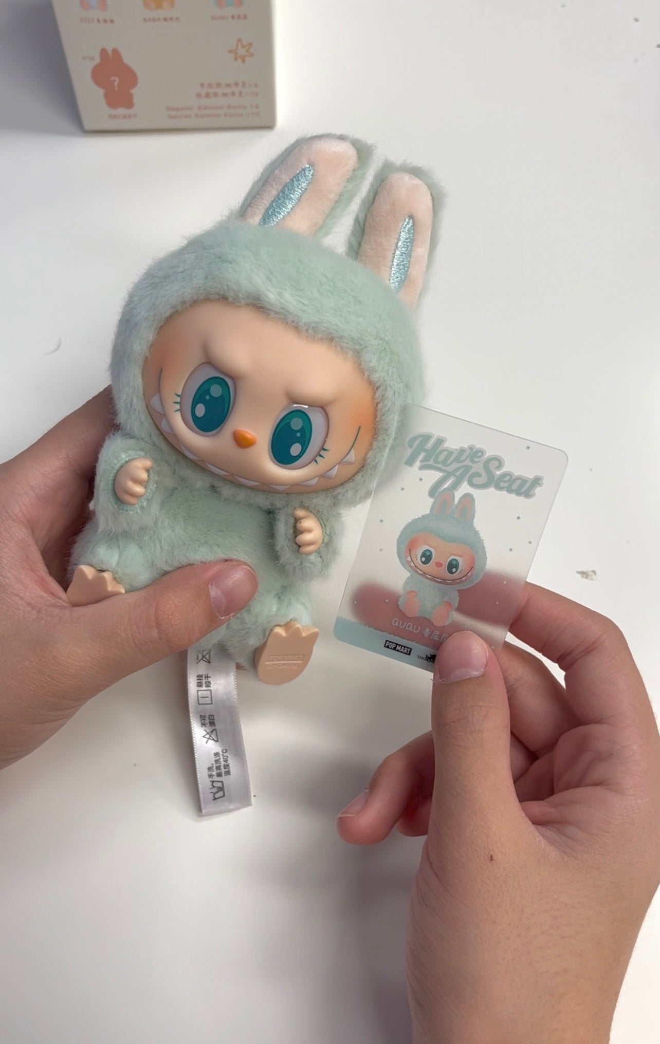 OPEN BOX - Pop Mart - The Monsters Labubu Have a Seat Vinyl Plush Blind Box