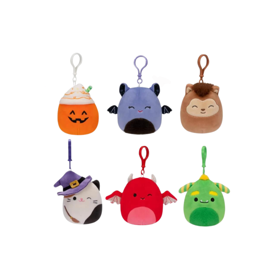 Squishmallows Original Halloween Lester the Pumpkin Latte Keychain - Little C Land