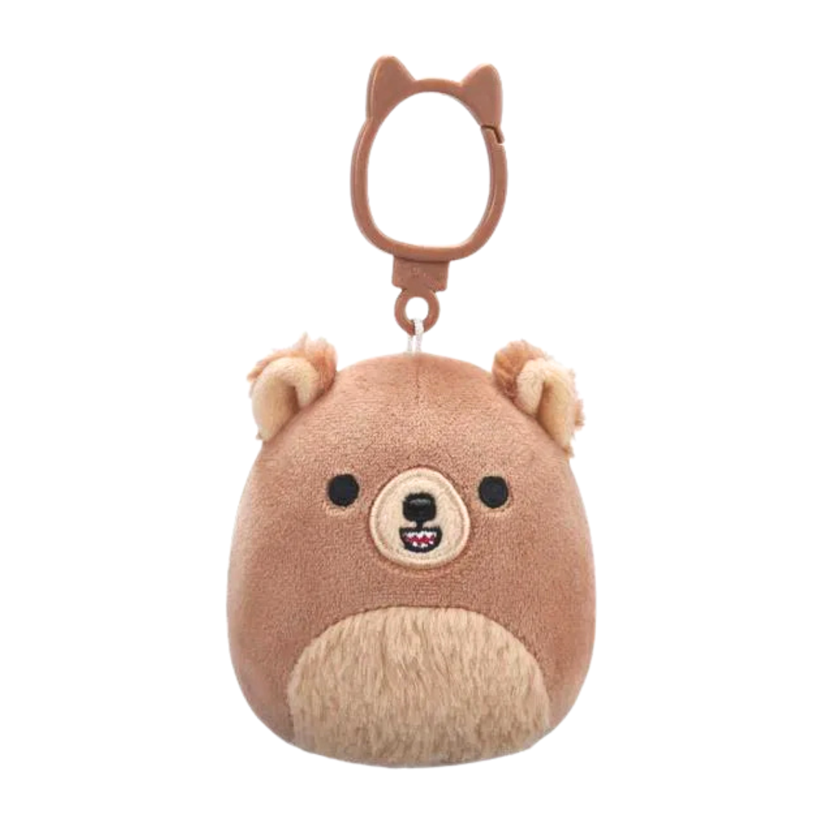 Squishmallows Stokely the Brown Kodiak Bear Keychain Clip