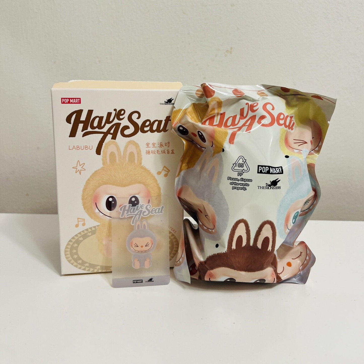 OPEN BOX - Pop Mart - The Monsters Labubu Have a Seat Vinyl Plush Blind Box