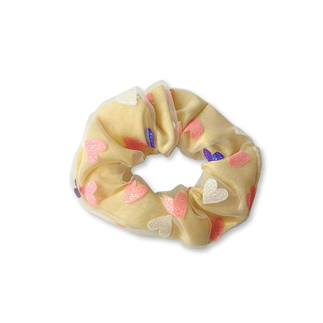 Pink & Purple Heart Scrunchie - Little C Land