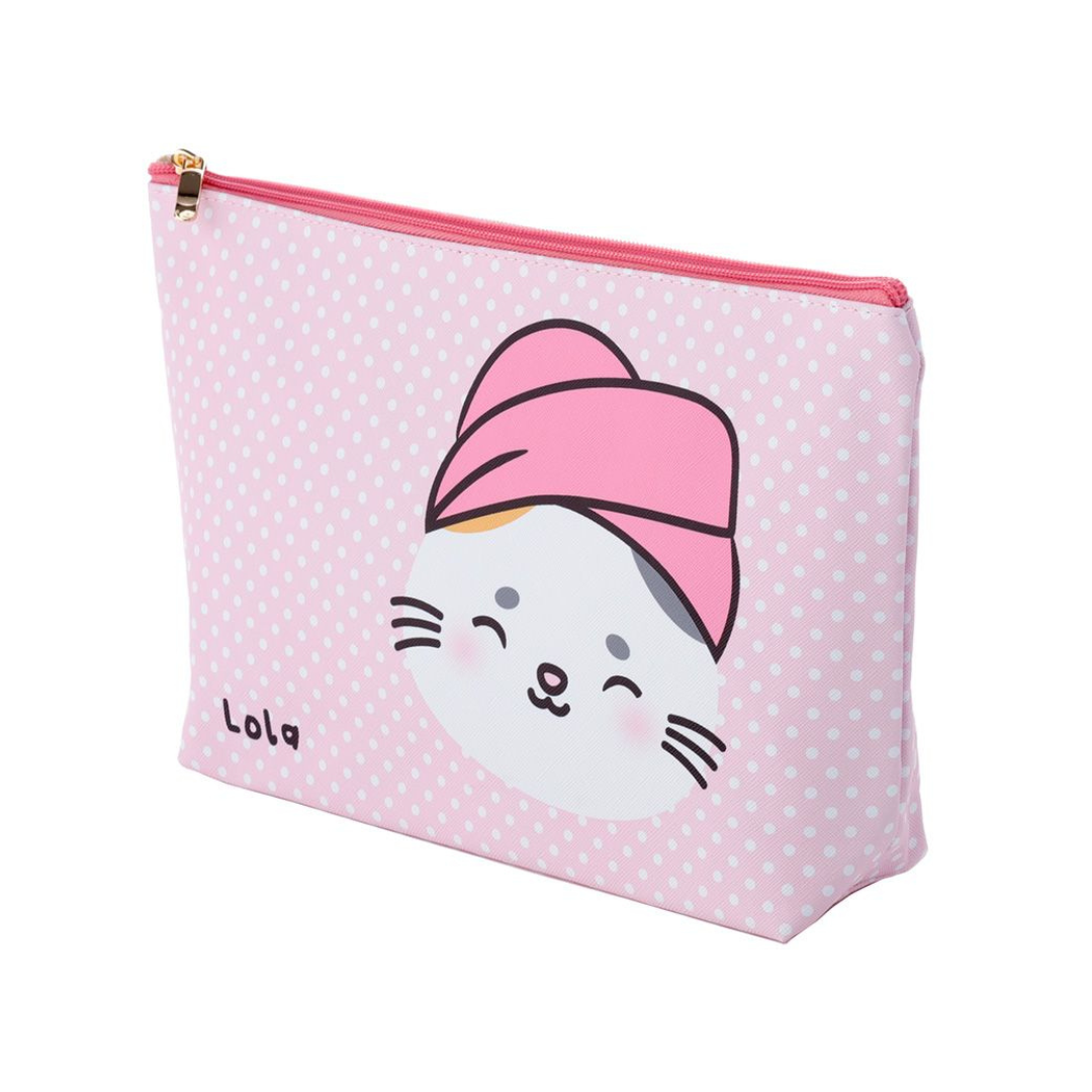 Adoramals Lola the Cat Large Makeup Bag - Little C Land