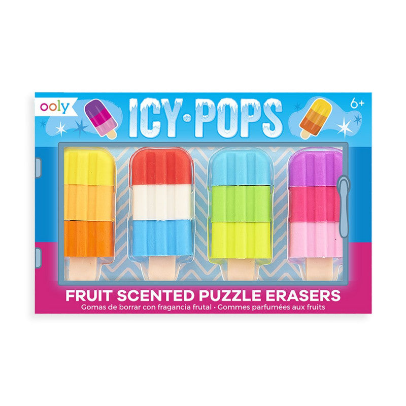 Ooly Icy Pops Scented Puzzle Erasers - Little C Land