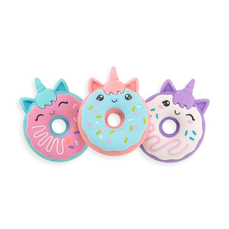 Ooly Magic Bakery Unicorn Donuts Scented Erasers - Set Of 3 - Little C Land