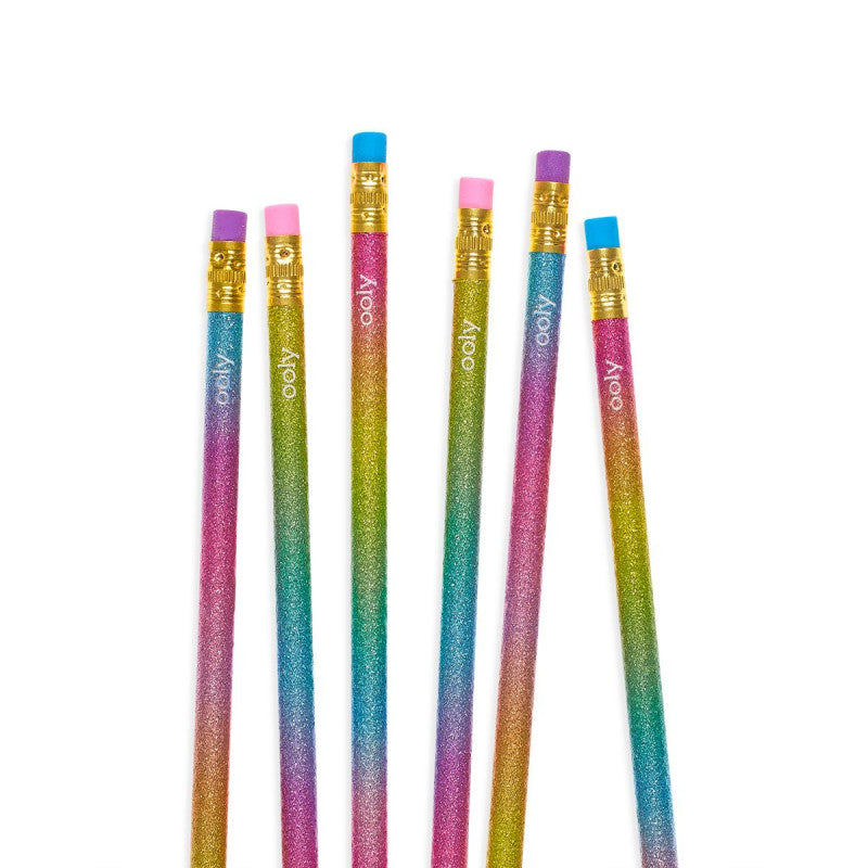 Ooly Oh My Glitter! Graphite Pencils - Set Of 6 - Little C Land