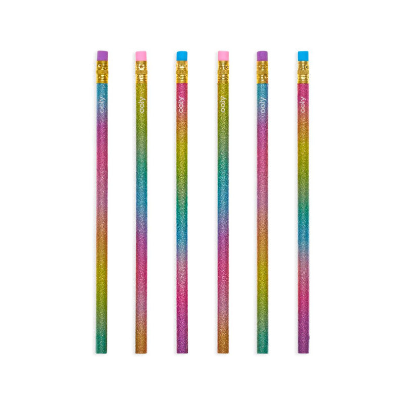 Ooly Oh My Glitter! Graphite Pencils - Set Of 6 - Little C Land