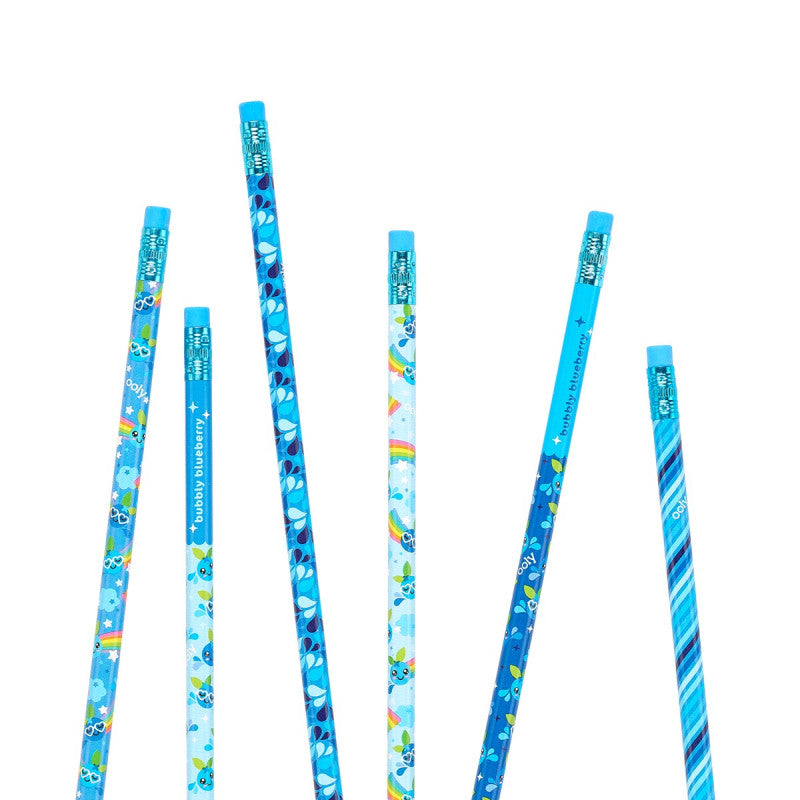 Ooly Lil Juicy Blueberry Scented Pencils - Set of 6 - Little C Land