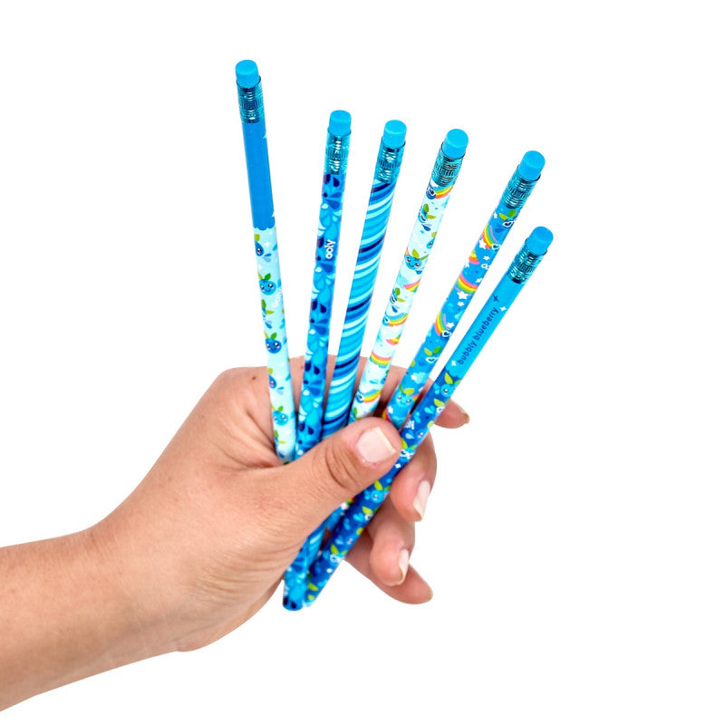 Ooly Lil Juicy Blueberry Scented Pencils - Set of 6 - Little C Land