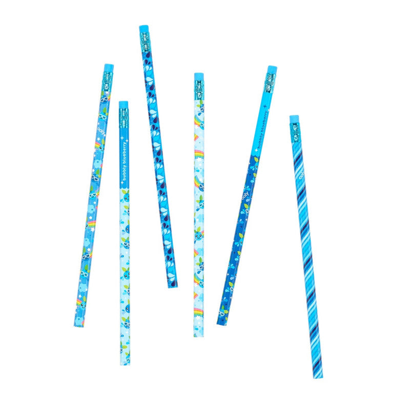 Ooly Lil Juicy Blueberry Scented Pencils - Set of 6 - Little C Land