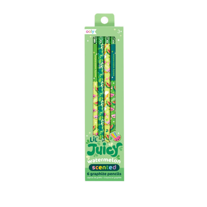 Ooly Lil Juicy Watermelon Scented Pencils - Set of 6 - Little C Land