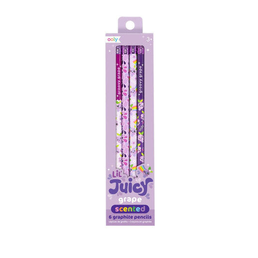 Ooly Lil Juicy Grape Scented Pencils -Set of 6 - Little C Land