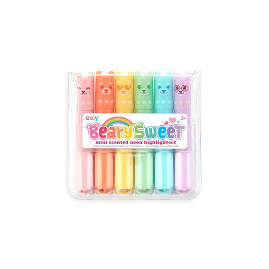 Ooly Beary Sweet Mini Scented Highlighters - Set of 6 - Little C Land