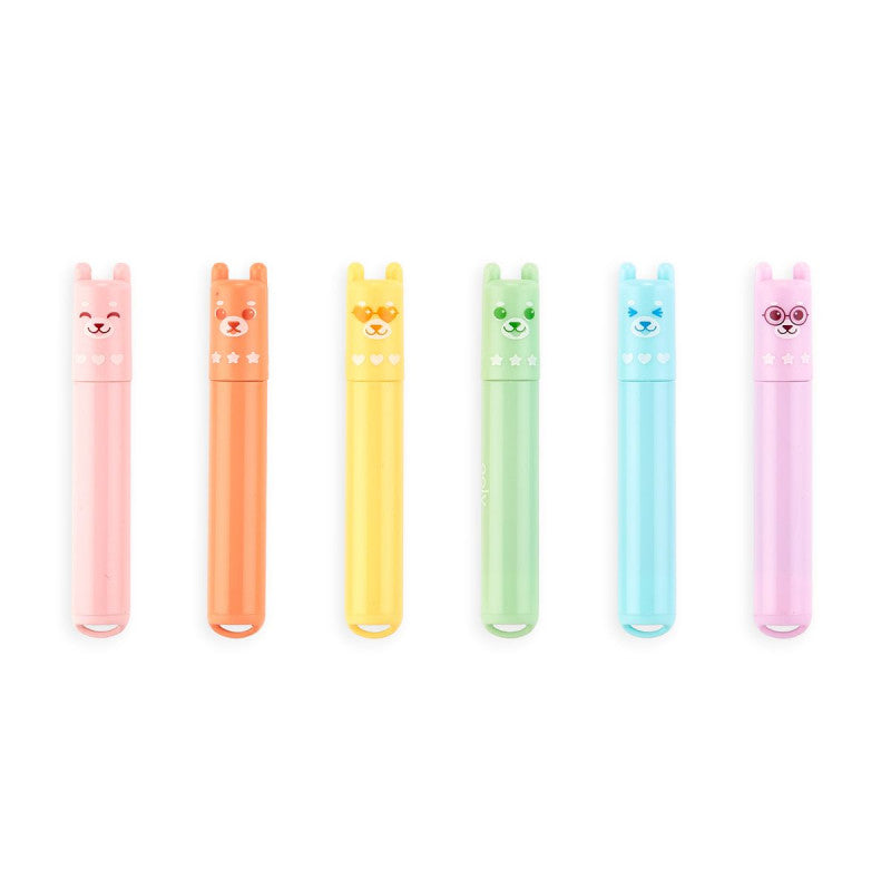 Ooly Beary Sweet Mini Scented Highlighters - Set of 6 - Little C Land