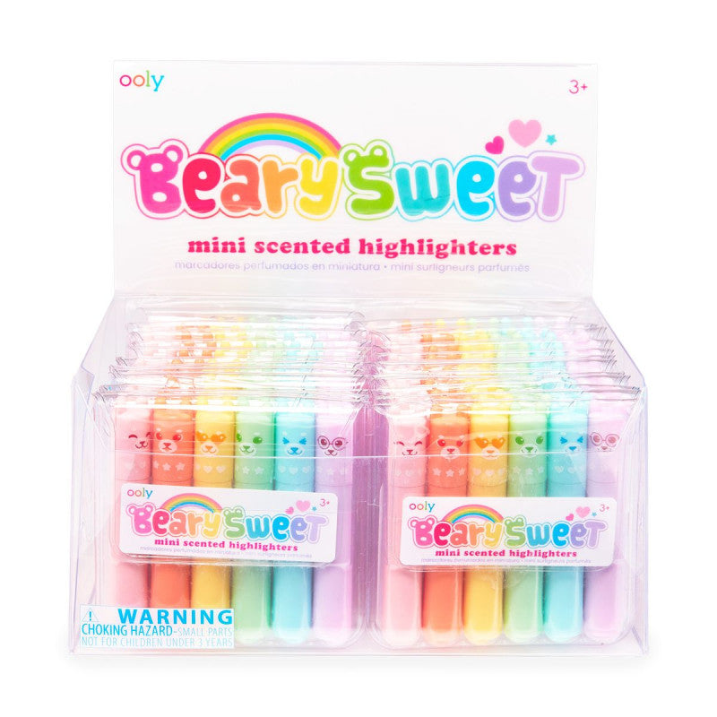 Ooly Beary Sweet Mini Scented Highlighters - Set of 6 - Little C Land