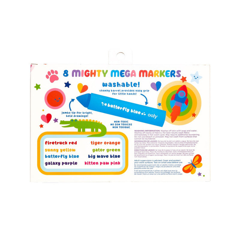 Ooly Mighty Mega Markers - Set Of 8 - Little C Land