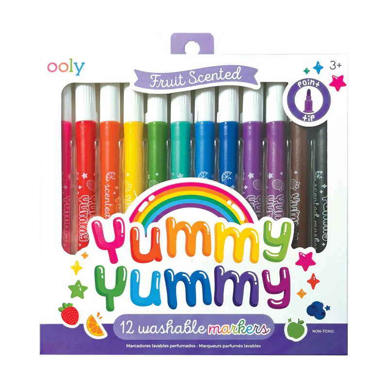 Ooly Yummy Yummy Scented Markers - Set of 12 - Little C Land