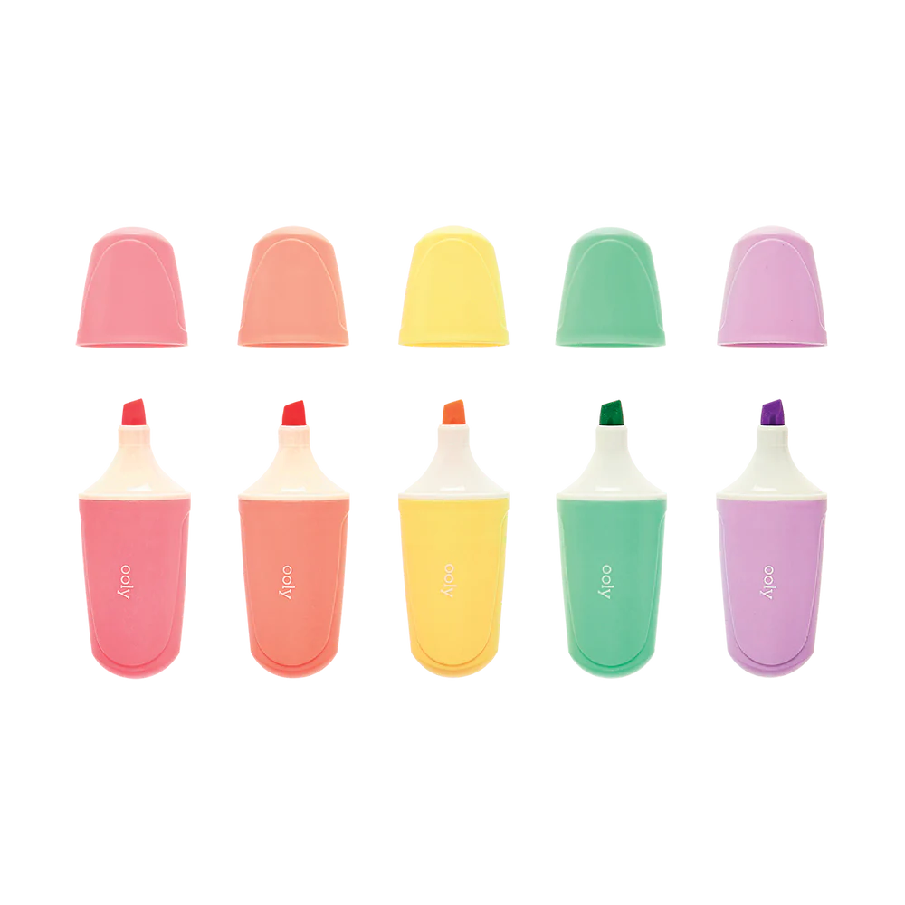 Ooly Le Bonbon Pâtisserie Pastel Highlighters - Set of 5 - Little C Land