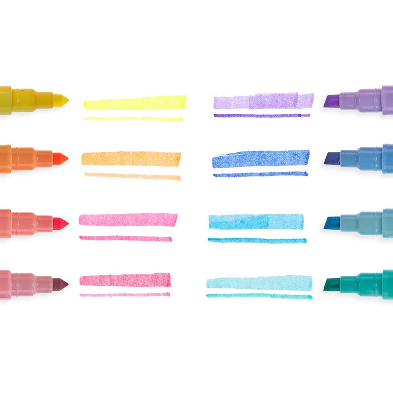 Ooly Pastel Liners Dual Tip Markers - Set of 8 - Little C Land