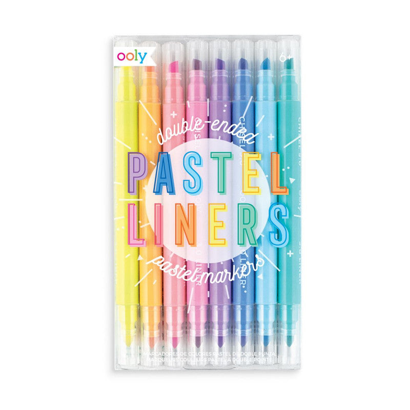 Ooly Pastel Liners Dual Tip Markers - Set of 8 - Little C Land