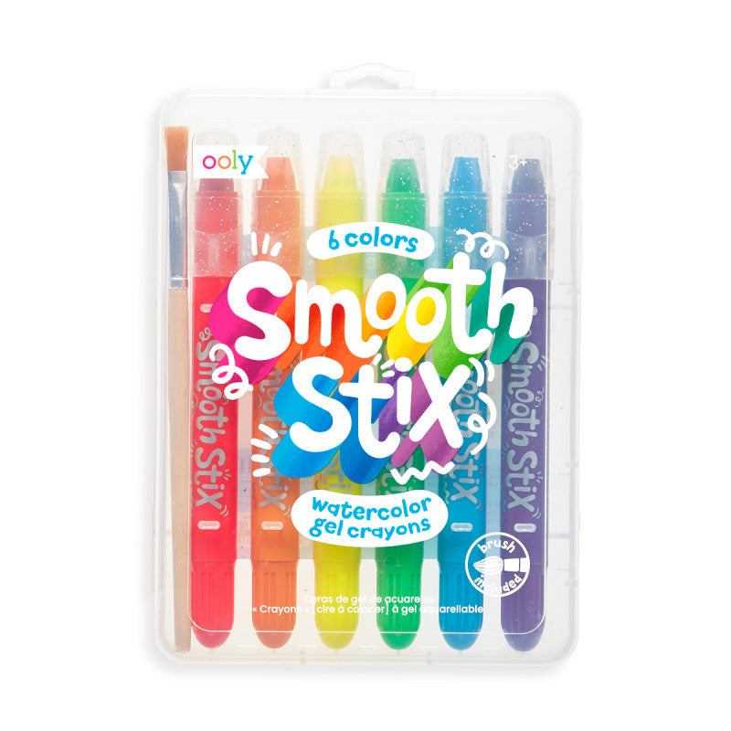 Ooly Smooth Stix Watercolor Gel Crayons - Set Of 6 - Little C Land