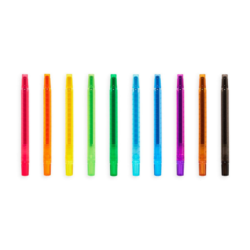 Ooly Yummy Yummy Scented Twist-Up Crayons - Set Of 10 - Little C Land