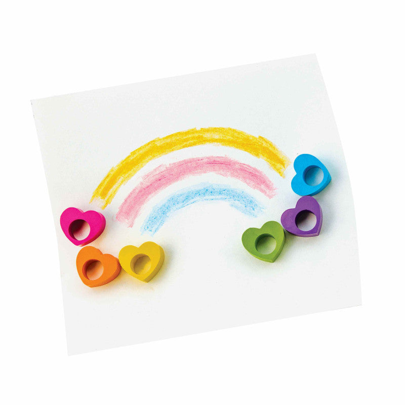 Ooly Heart Ring Crayons - Set Of 6 - Little C Land