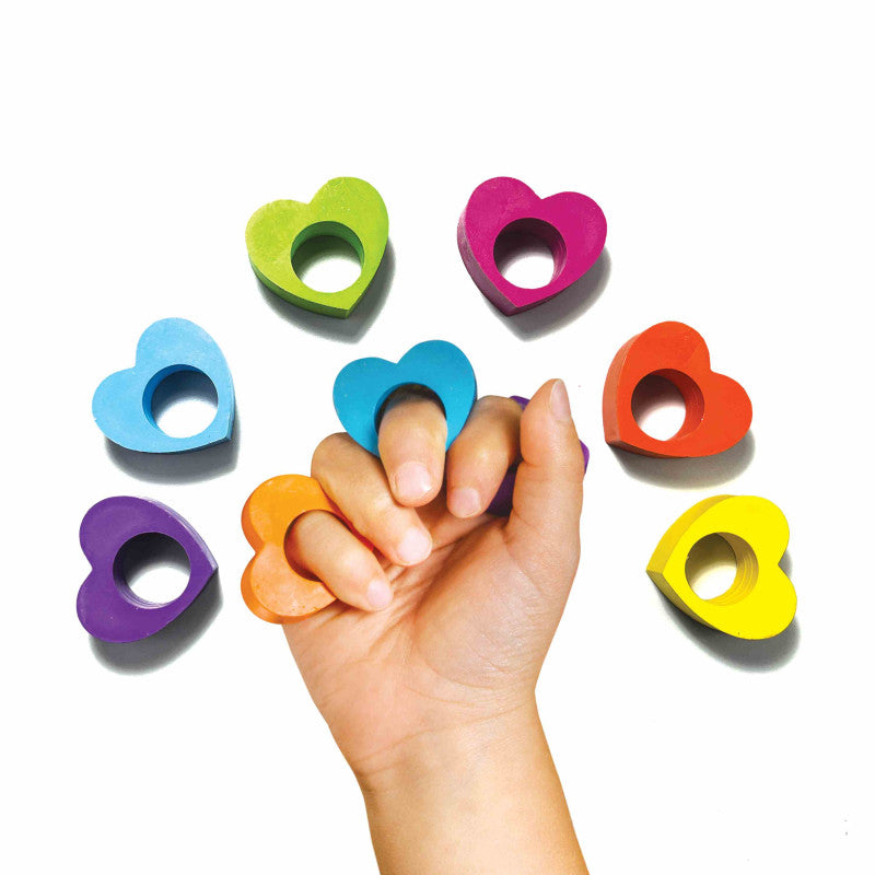 Ooly Heart Ring Crayons - Set Of 6 - Little C Land