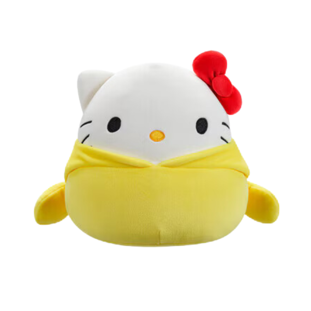 Squishmallows Sanrio Hello Kitty in Pompompurin Hoodie