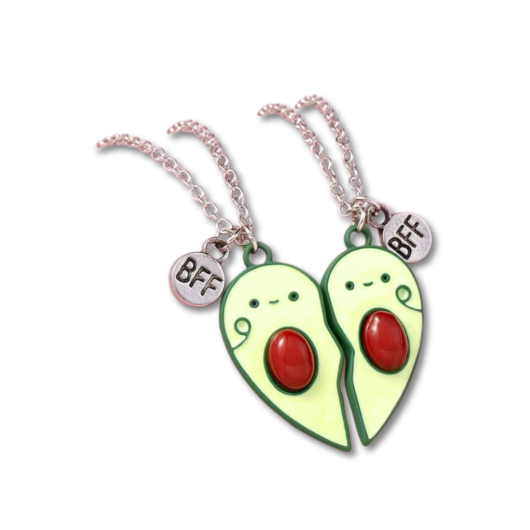 BFF Avocado Heart Necklace - Little C Land