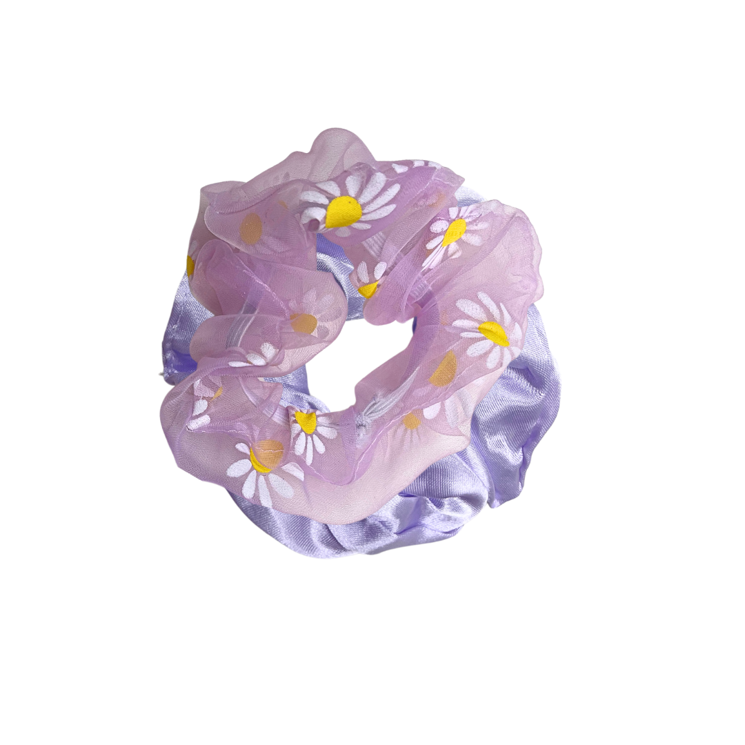 Purple Sunflowers Scrunchie Set - Little C Land