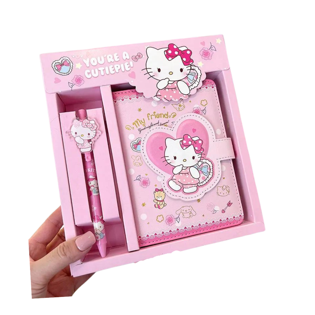 Hello Kitty Diary Notebook & Pen Set - Little C Land