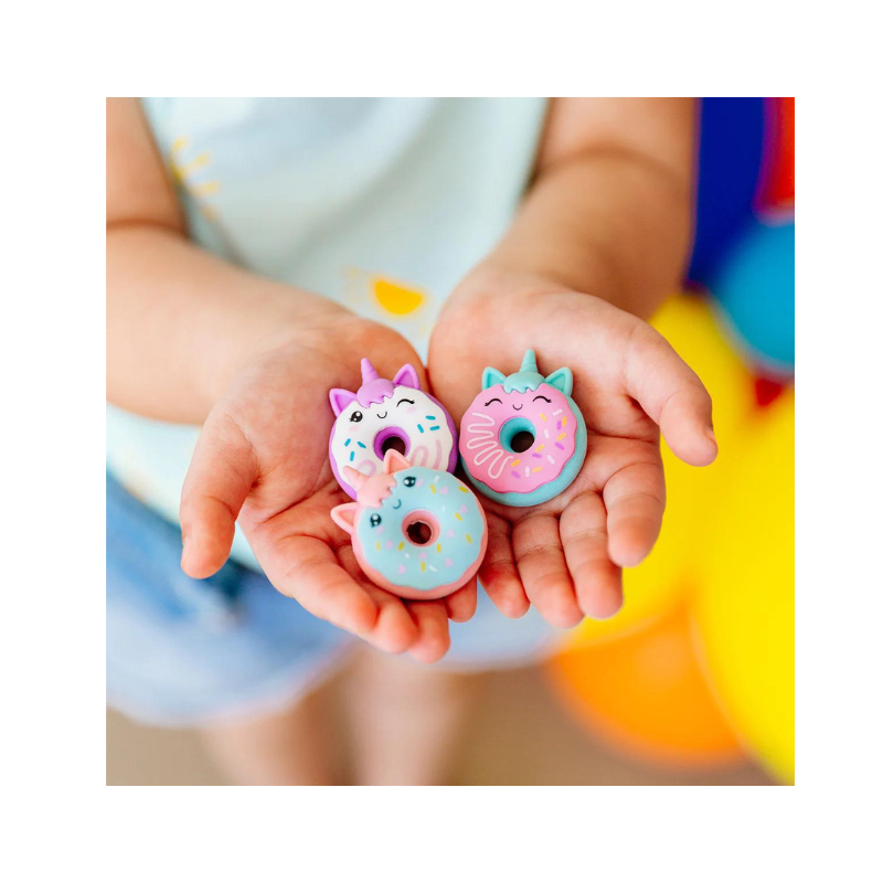 Ooly Magic Bakery Unicorn Donuts Scented Erasers - Set Of 3 - Little C Land