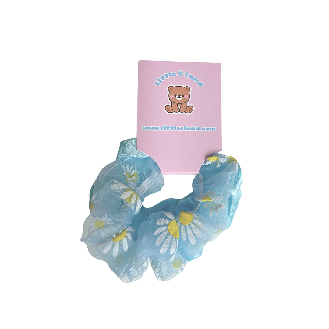 Blue Sunflowers Scrunchie Set - Little C Land