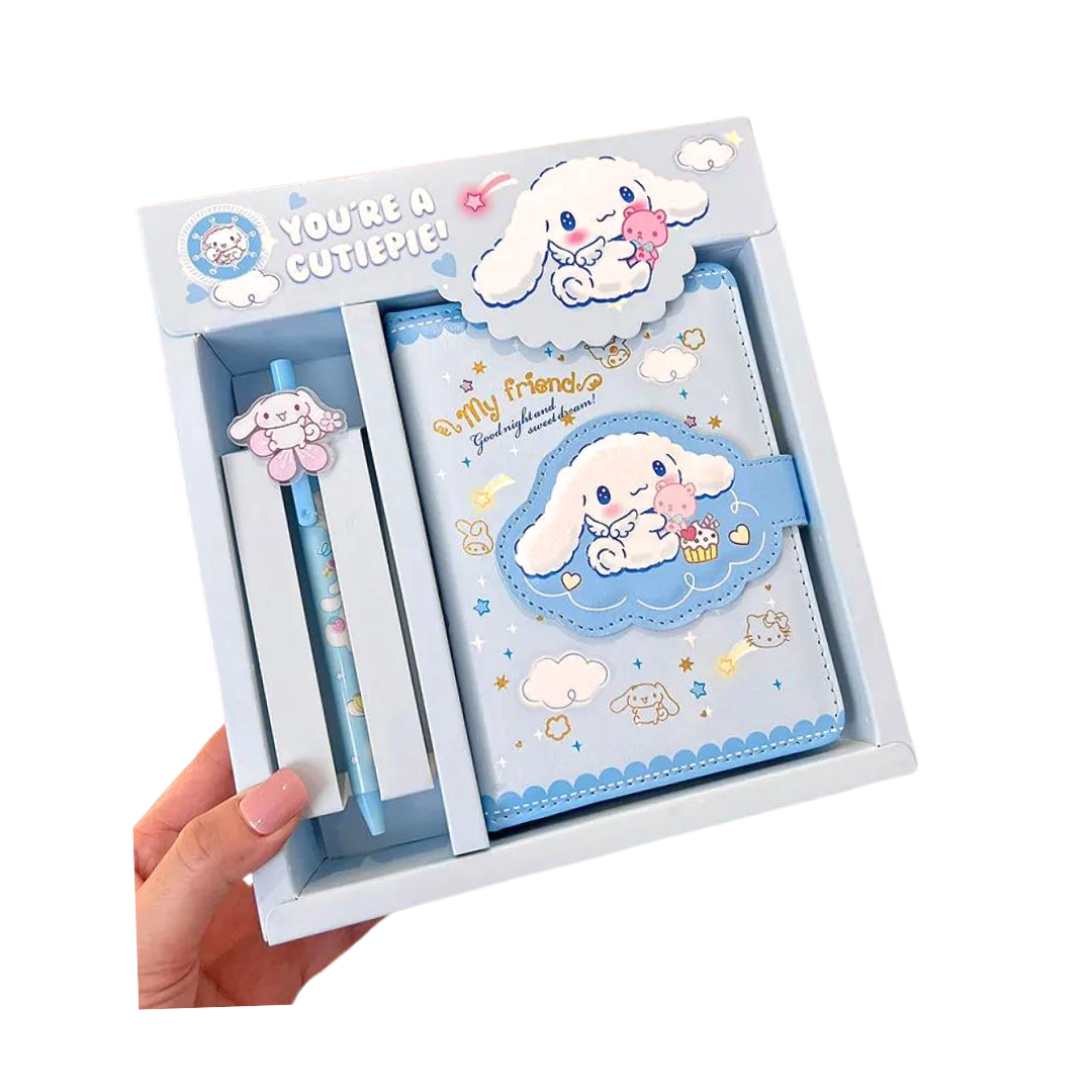 Cinnamoroll Diary Notebook & Pen Set - Little C Land