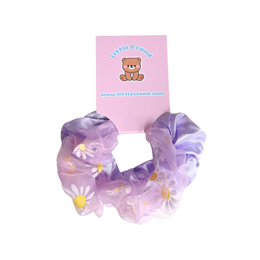 Purple Sunflowers Scrunchie Set - Little C Land