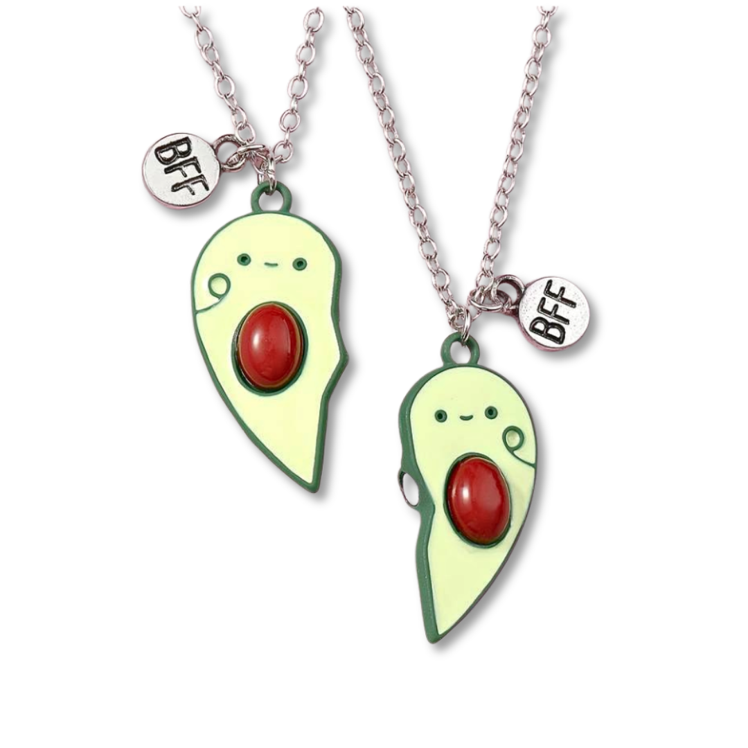 BFF Avocado Heart Necklace - Little C Land