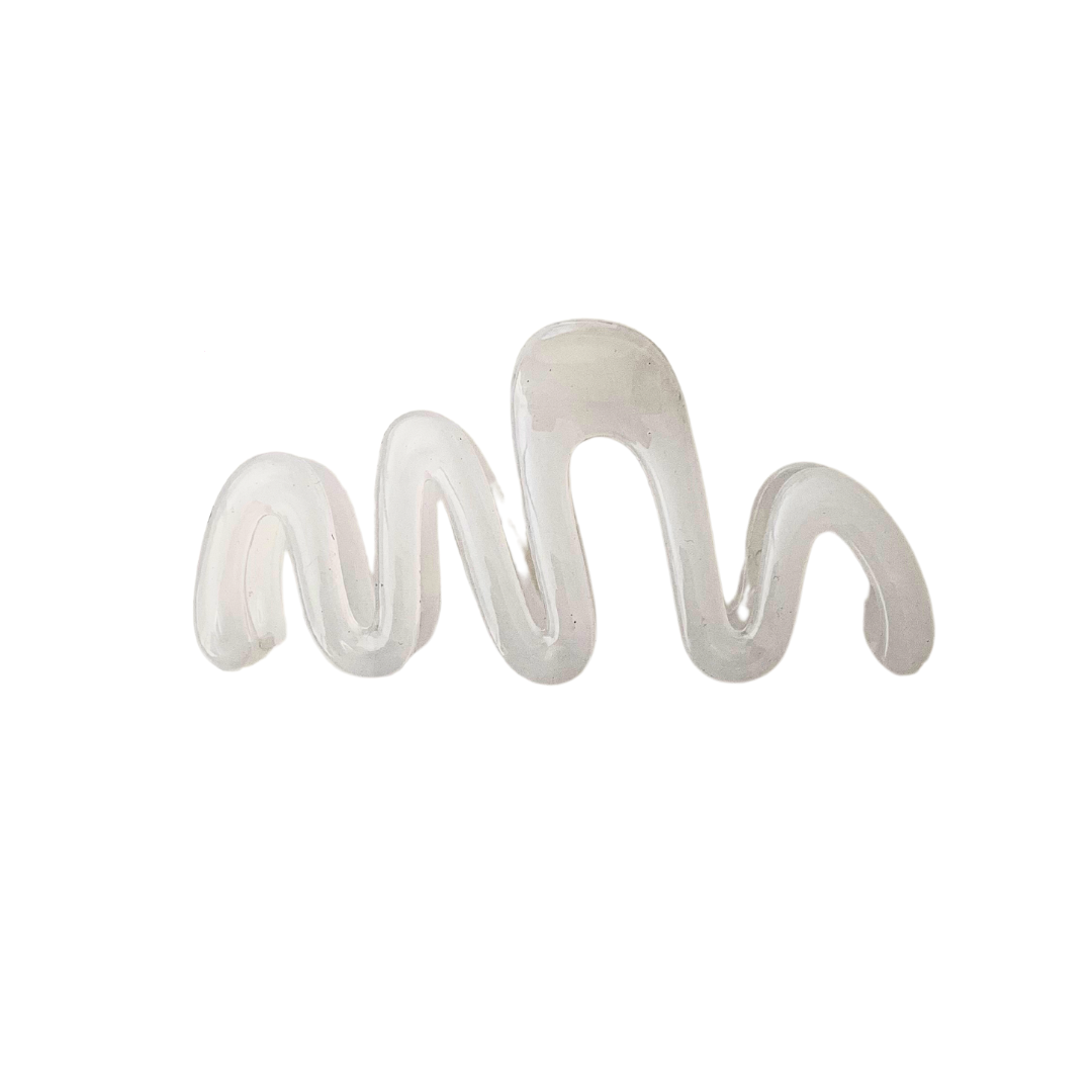 Milk White Wave Hair Claw - Little C Land