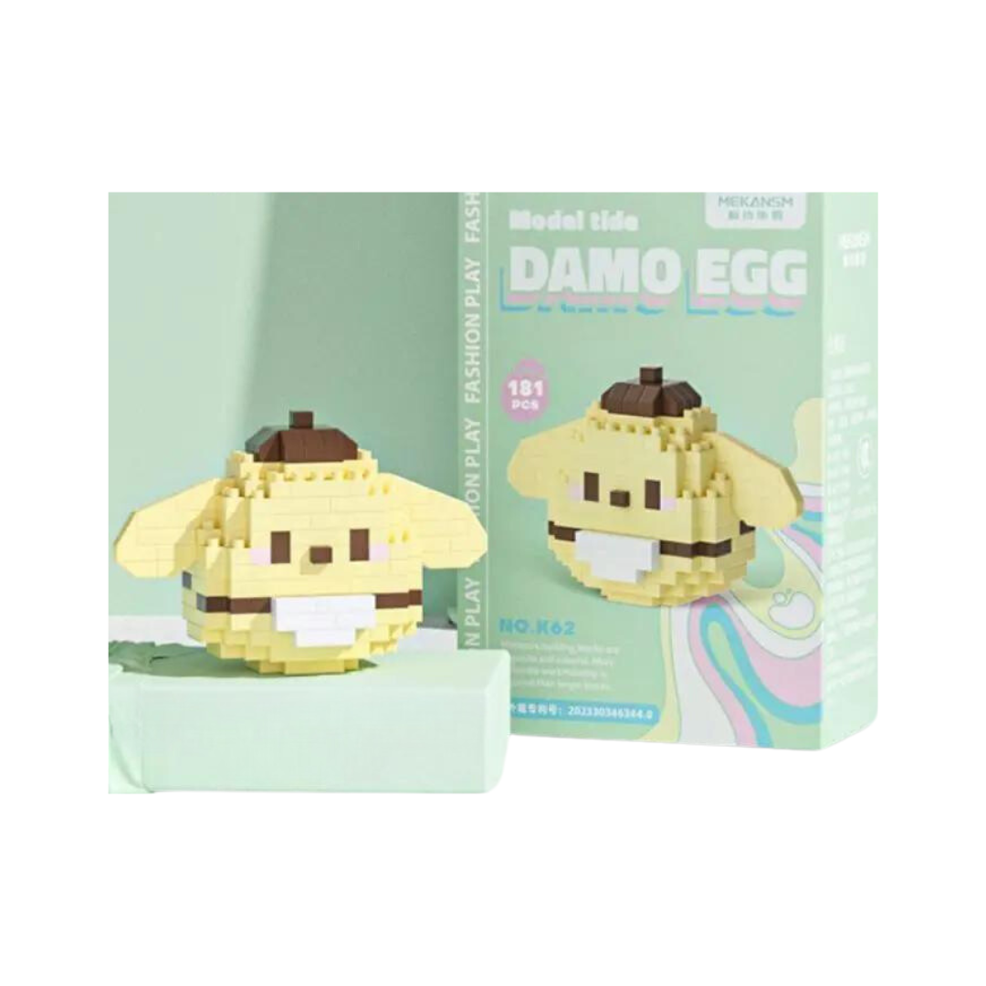 Pompompurin Sanrio Damo Egg Building Block - Little C Land