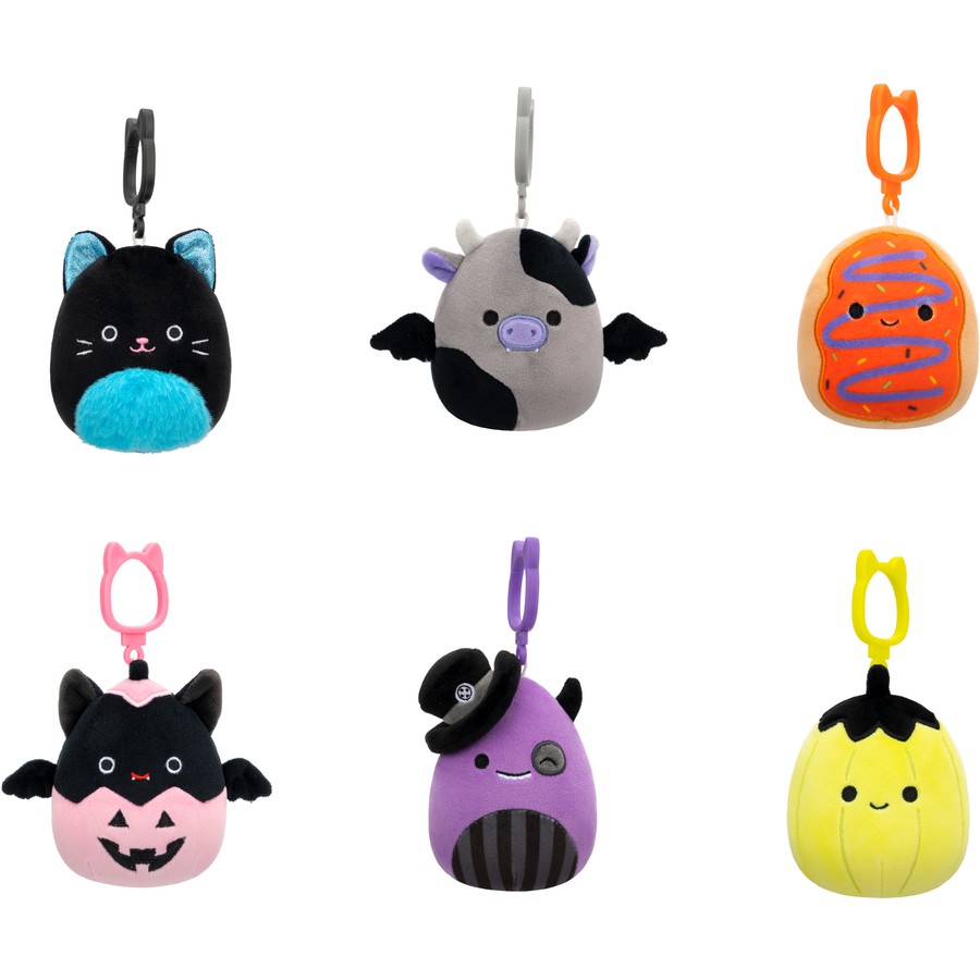 Squishmallows Halloween Earworm the Monster Keychain- little c land