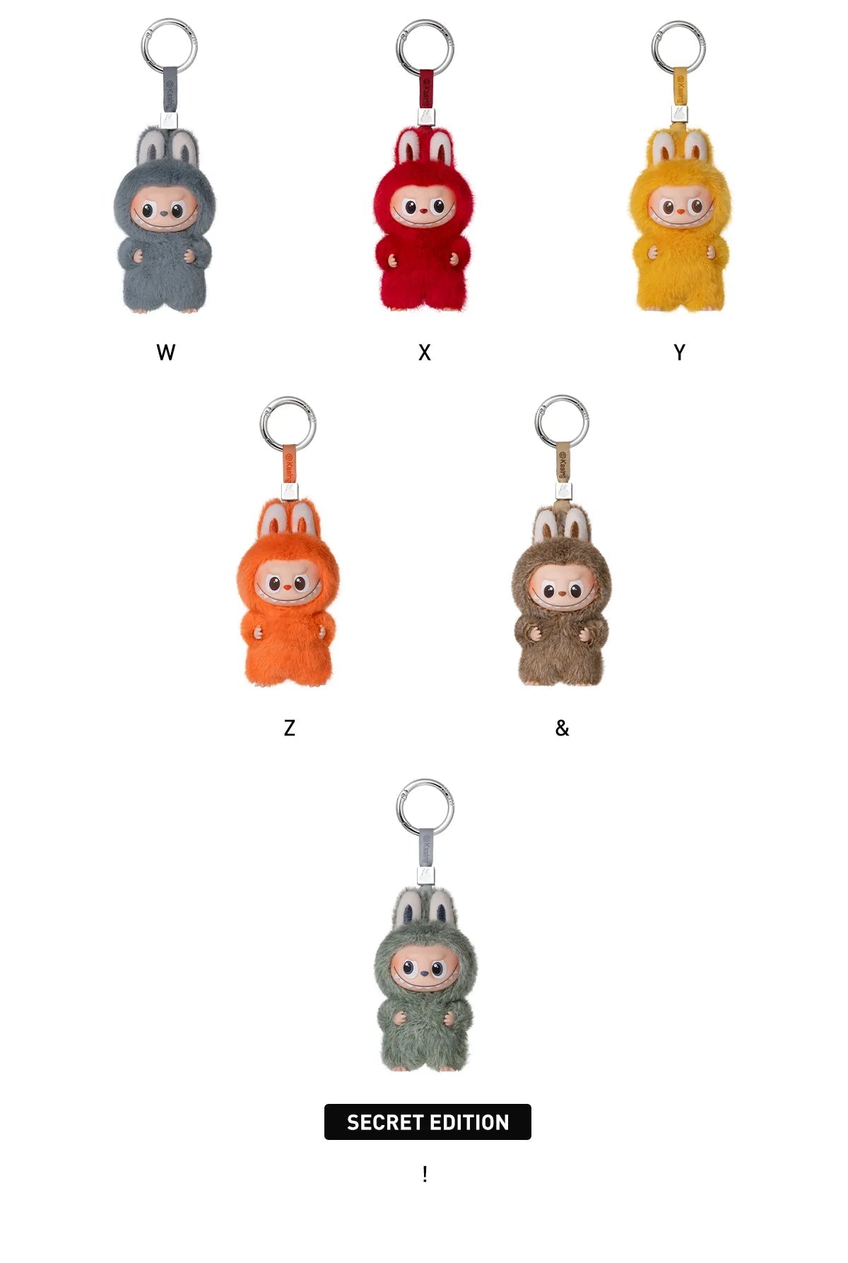 Pop Mart-The Monsters Labubu Pin For Love Series Plush Pendant Blindbox (A-M) little c land
