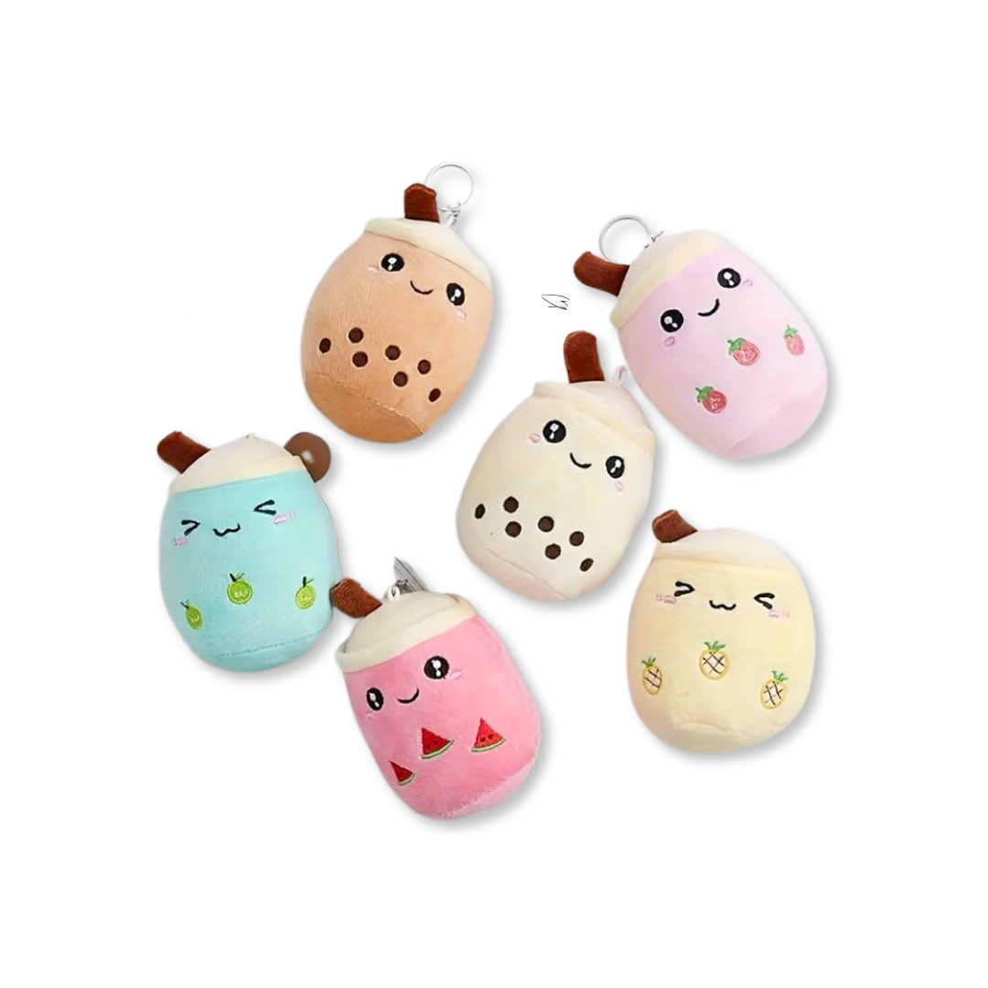 Strawberry Boba Milk Keychain - Little C Land