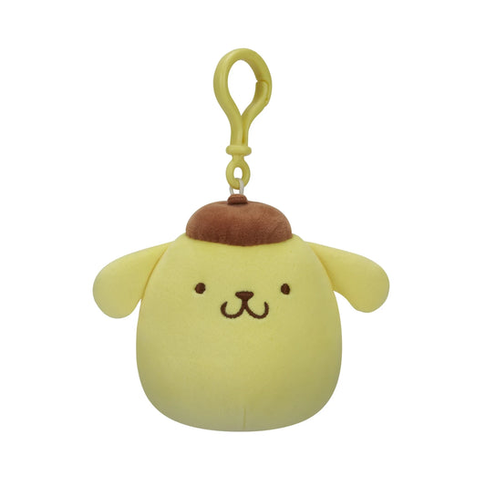 Squishmallows Sanrio Pompompurin Keychain Clip