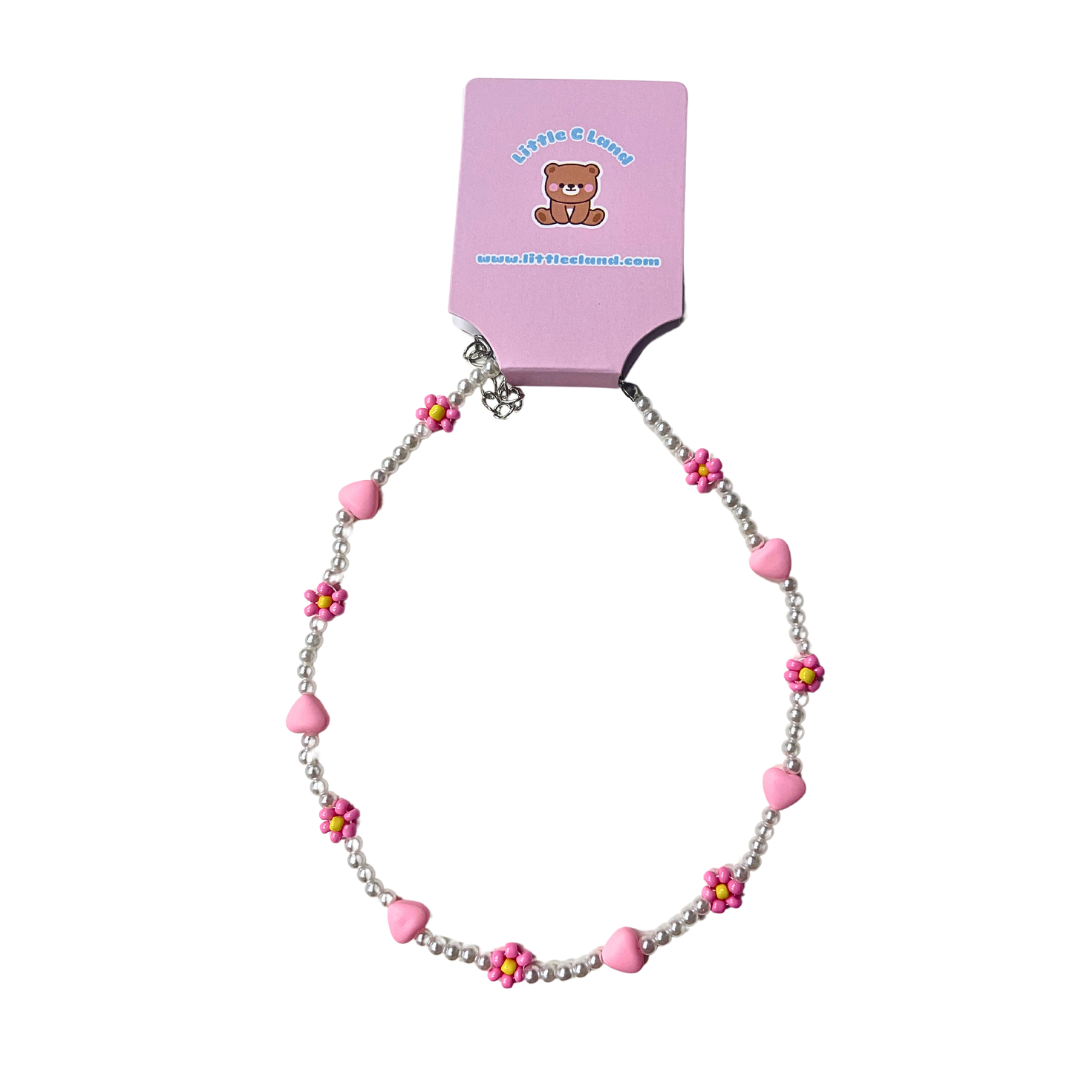 Flower Beaded Necklace - Little C Land