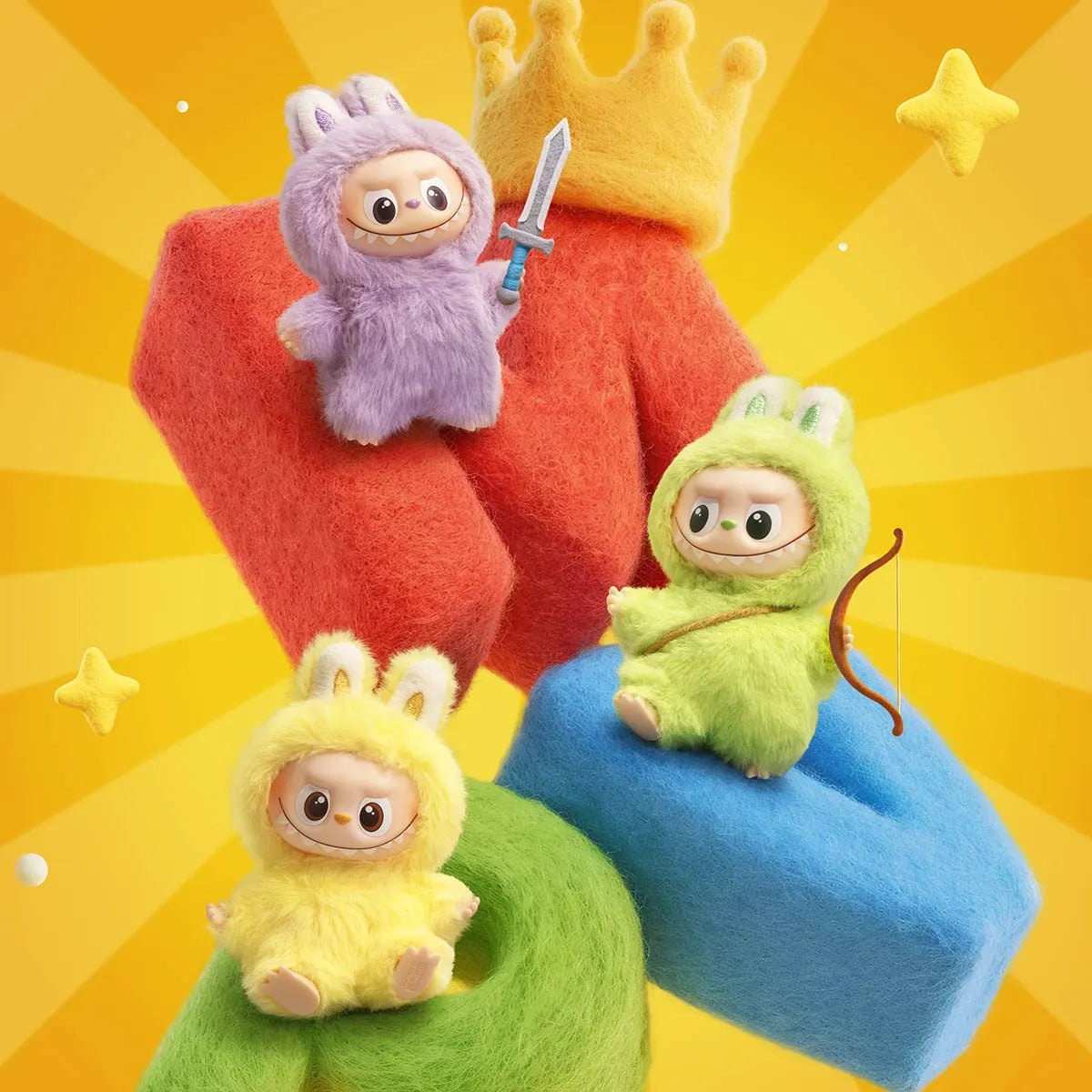 Pop Mart-The Monsters Labubu Pin For Love Series Plush Pendant Blindbox (A-M) little c land