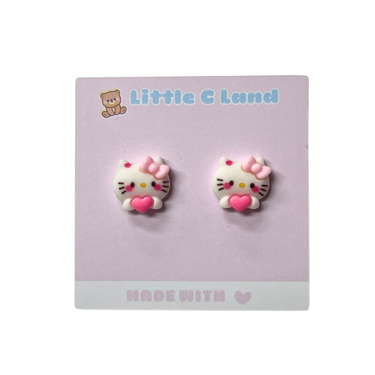 Hello Kitty Heart Earrings