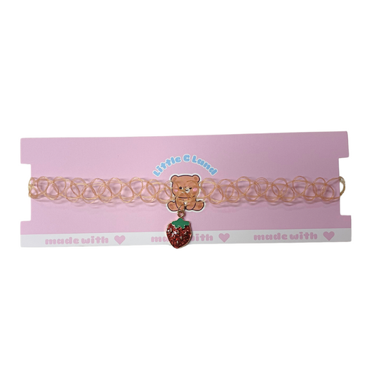 Peach Strawberry Choker